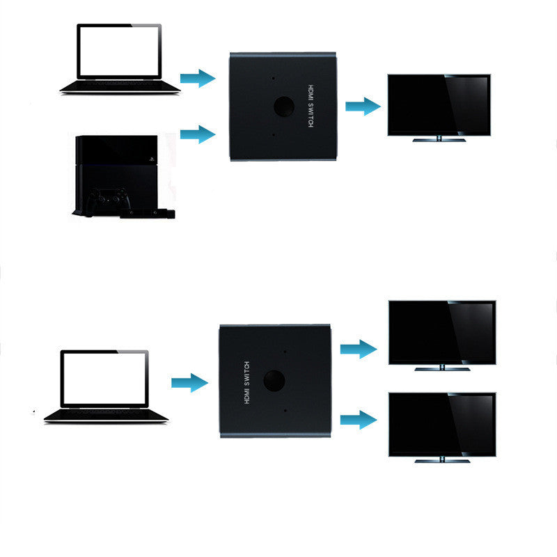 Two Cut One Conversion 4K HD Video Two-way Switcher