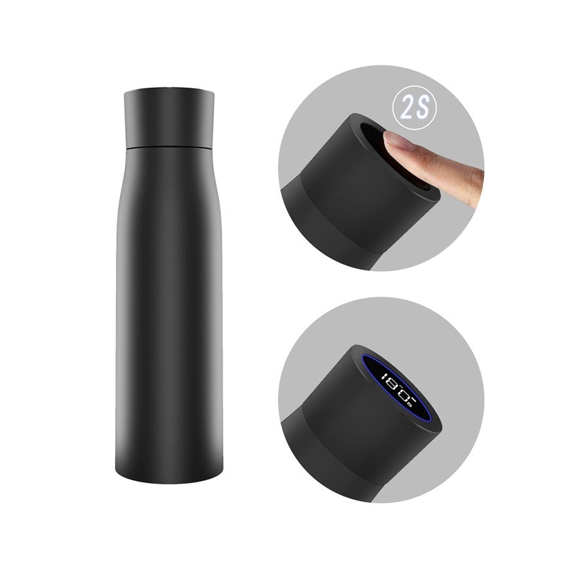 Thermal Water Bottle, Smart Temperature Display Insulated Cup, Stainless Steel Water Cup Tumbler Bottle