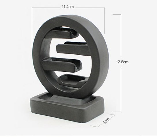 Square Incense Ceramic Backflow Incense Burner Creative Home Decor Incense Stand Censer Living Room Office Ornament