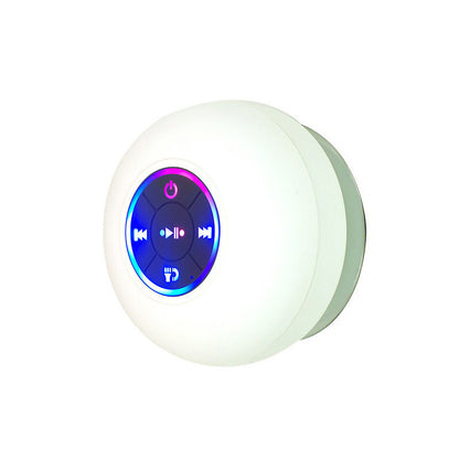 Big Suction Cup Waterproof Bluetooth Speaker LED Light Emitting