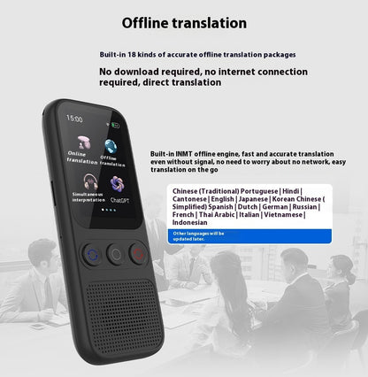 Translator Multi-language Travel Abroad Conference Accurate Offline Simultaneous Interpretation