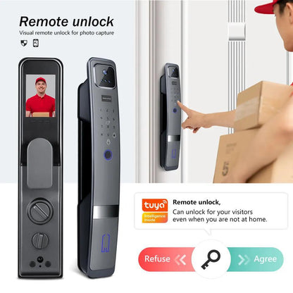 Face Recognition Anti-theft Fingerprint Password Smart Door Lock