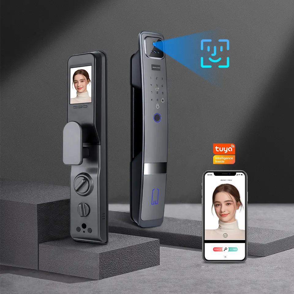 Face Recognition Anti-theft Fingerprint Password Smart Door Lock