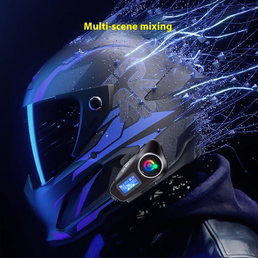 Mixing Intercom Helmet Bluetooth-compatible Headset With FM TF Card