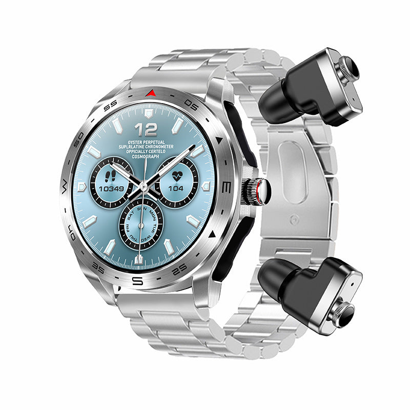 T95 Smart TWS 2-in-1 HD Bluetooth Calling Reminder Health Monitoring Watch